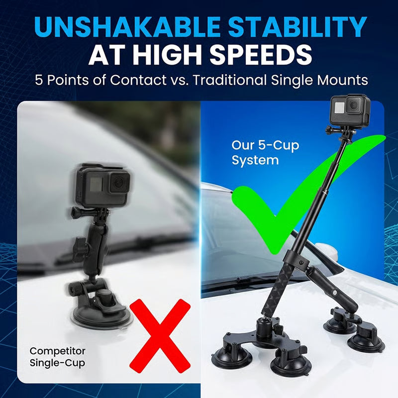 Mroace Action Camera Suction Mount Kit