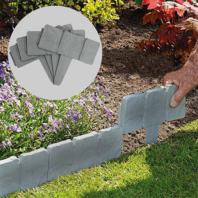 Mroace Realistic Imitation Stone Garden Fence