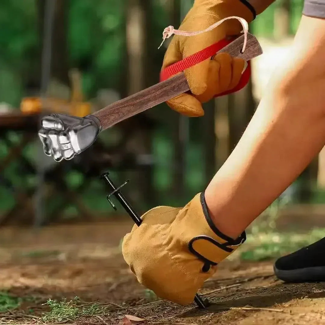 Mroace 2LB Stainless Steel Wooden-Handle Sledge Hammer - MROACE