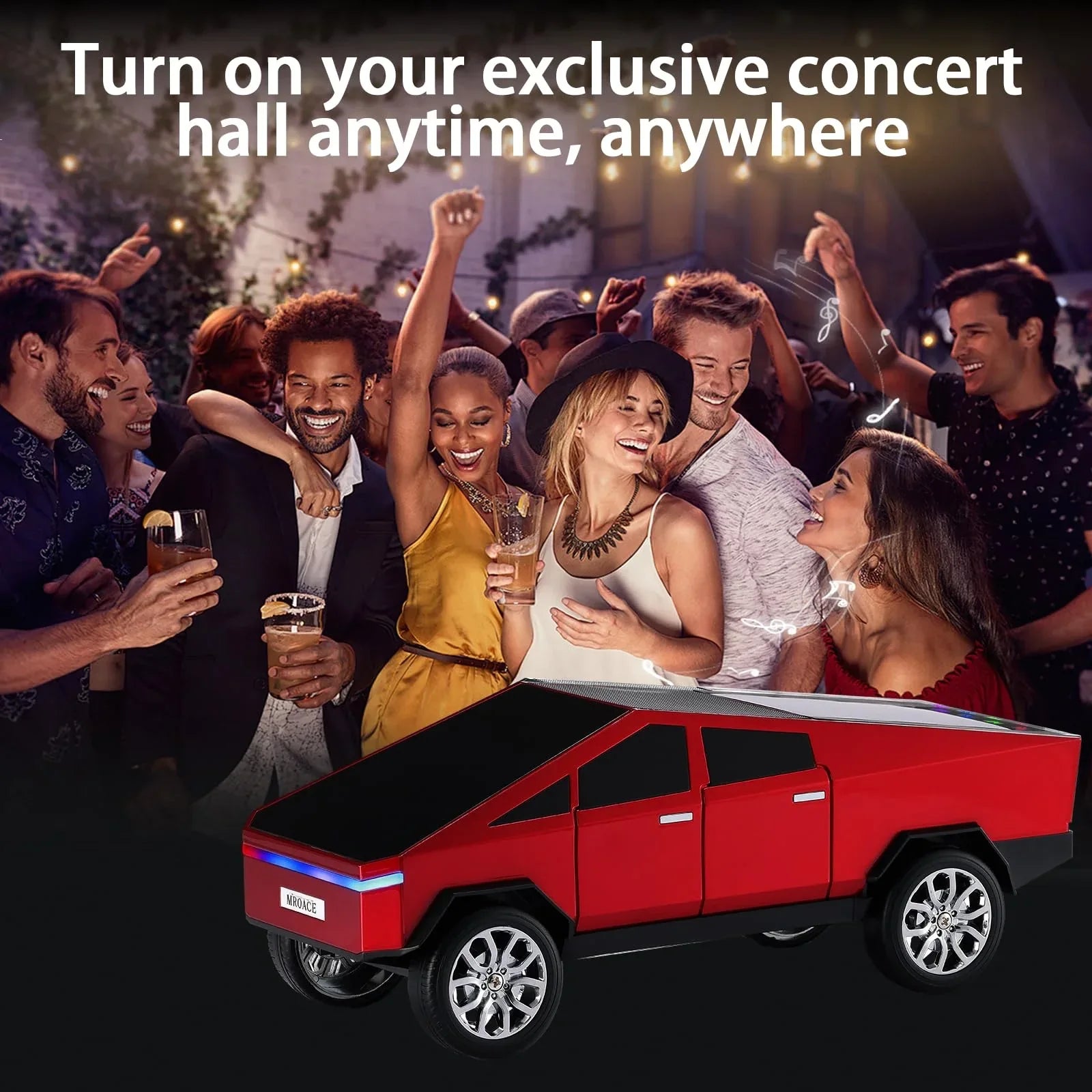 Mroace Bluetooth TWS Truck-Style Portable Speaker - MROACE