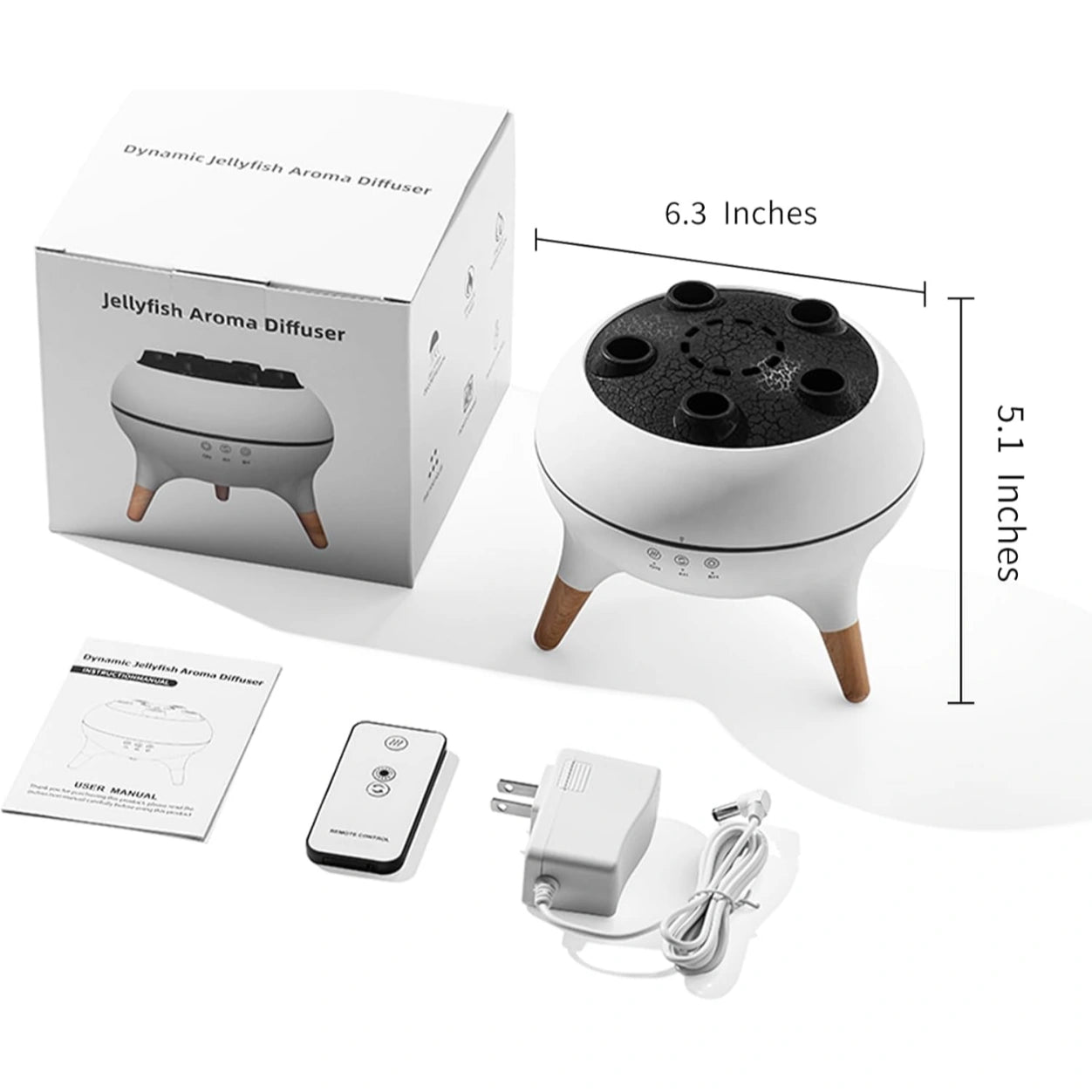 Mroace Jellyfish LED Ultrasonic Aroma Diffuser Humidifier