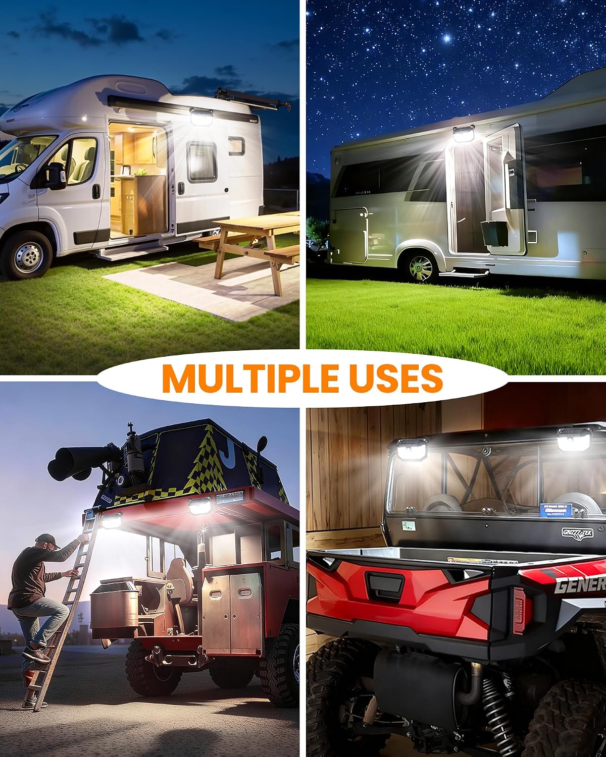 Mroace Magnetic RV Solar Lights