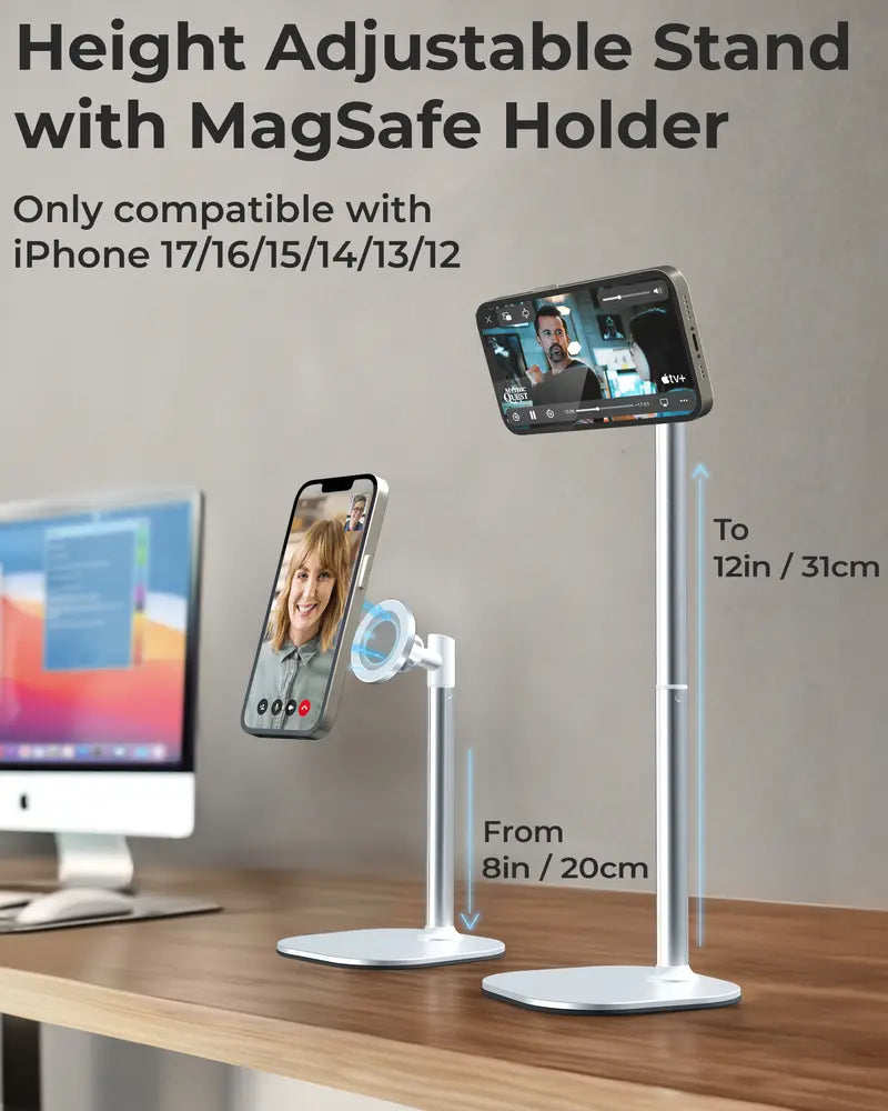 Mroace MagSafe Height Adjustable iPhone Holder for Desk
