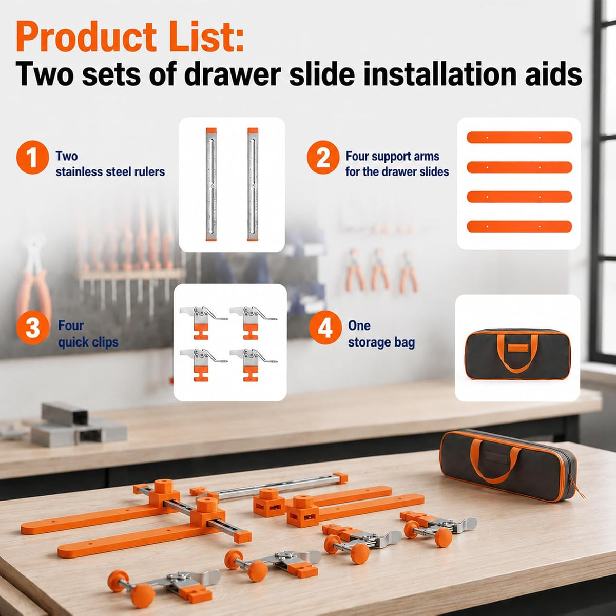 Mroace Magnetic Drawer Slide Installation Bracket