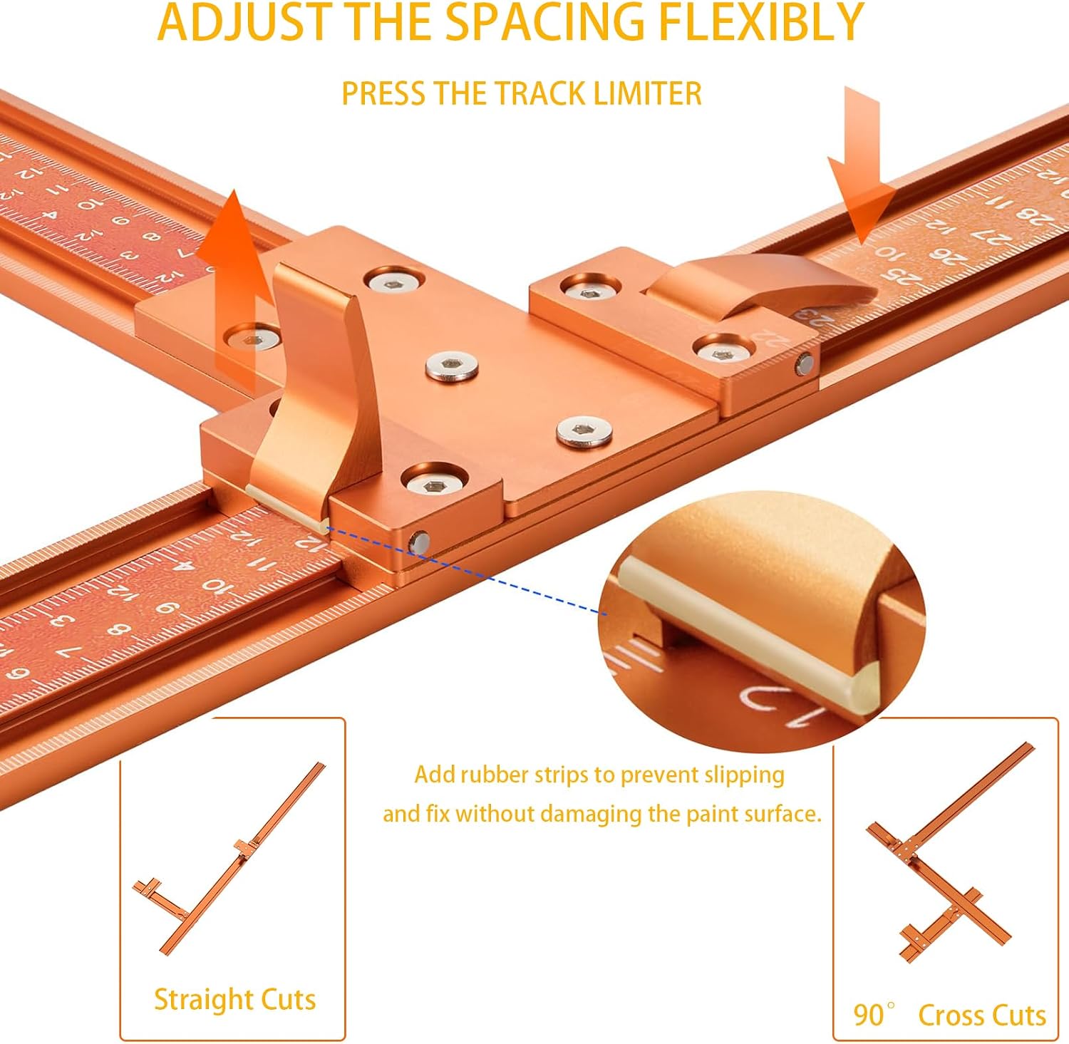 Mroace Aluminum Alloy Circular Saw Guide Rail