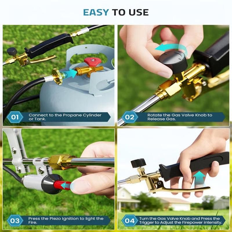 Mroace Heavy Duty MAPP Propane Weed Torch
