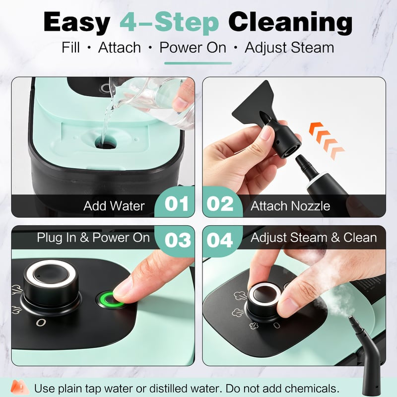 Mroace Adjustable Handheld Multi-Surface Steam Cleaner