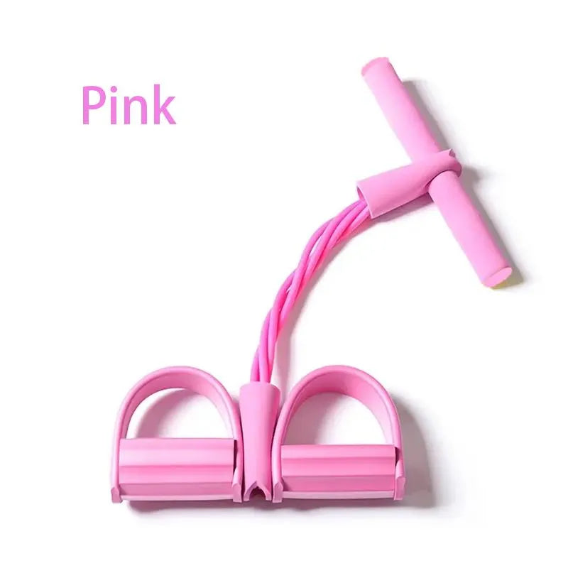 Mroace 6-Tube Foot Pedal Resistance Band Trainer