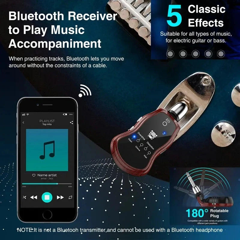 Mroace Portable Bluetooth Mini Guitar Amplifier