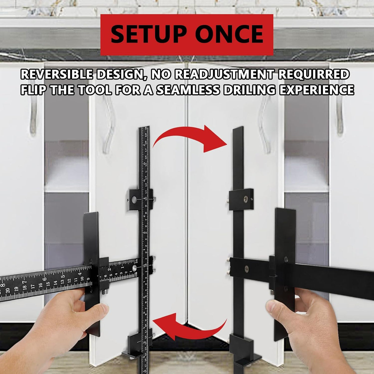 Mroace Aluminum Cabinet Hardware Jig