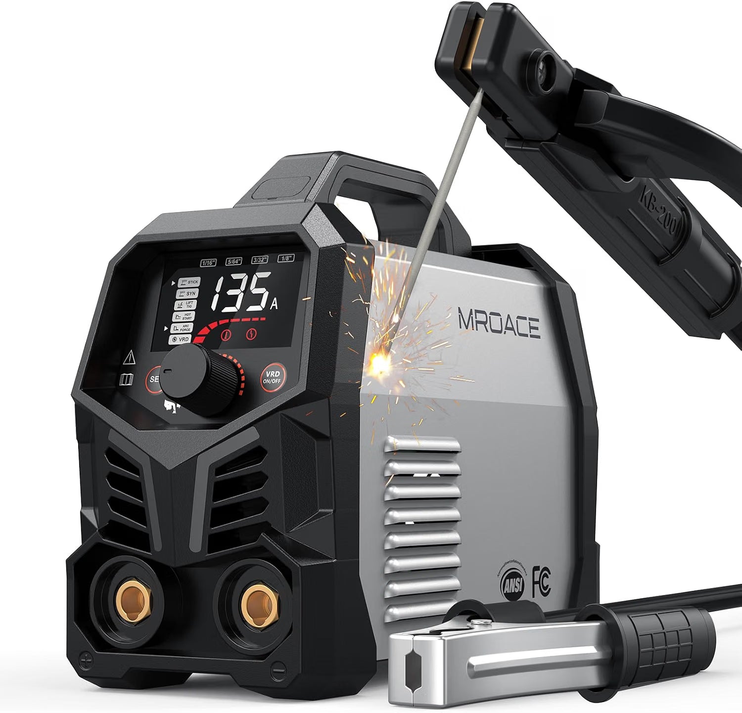 Mroace 110V 135A Mini Portable Stick and Lift TIG Welder Machine
