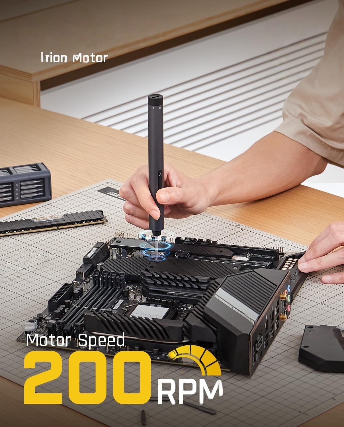 Mroace Mini Electric Precision Screwdriver Set with 50 Magnetic Bits