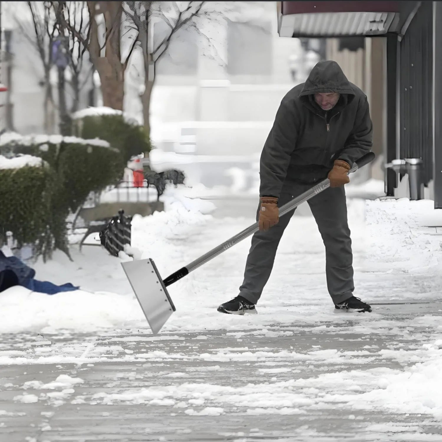 Mroace Heavy Duty Stainless Steel Garden Shovel