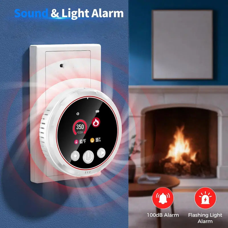 Mroace Portable Gas Leak Detector with Temp & Humidity Display