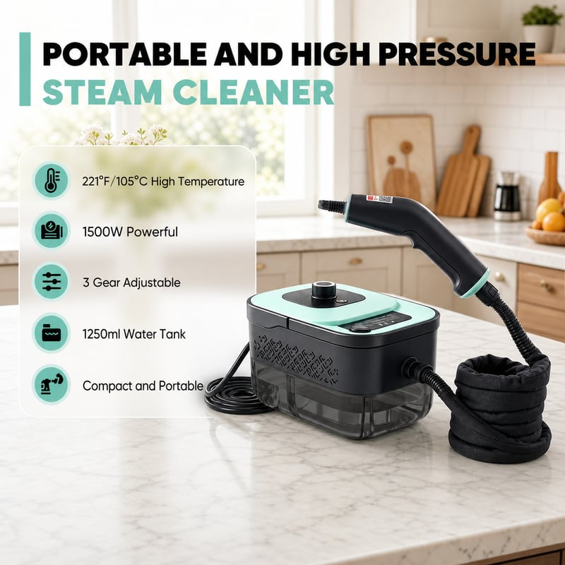Mroace Adjustable Handheld Multi-Surface Steam Cleaner