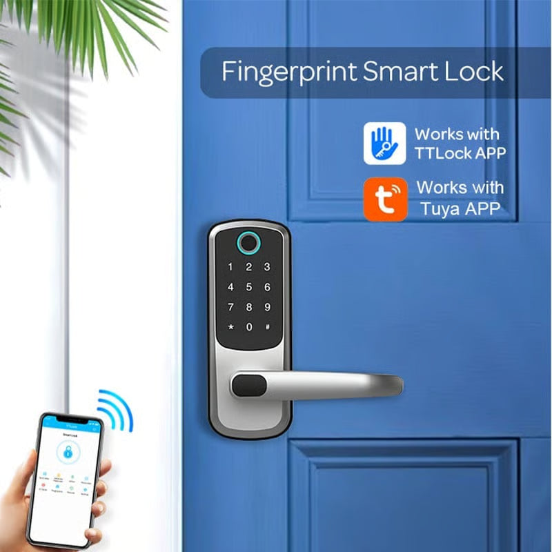 Mroace Single-Cylinder Smart Fingerprint Lock