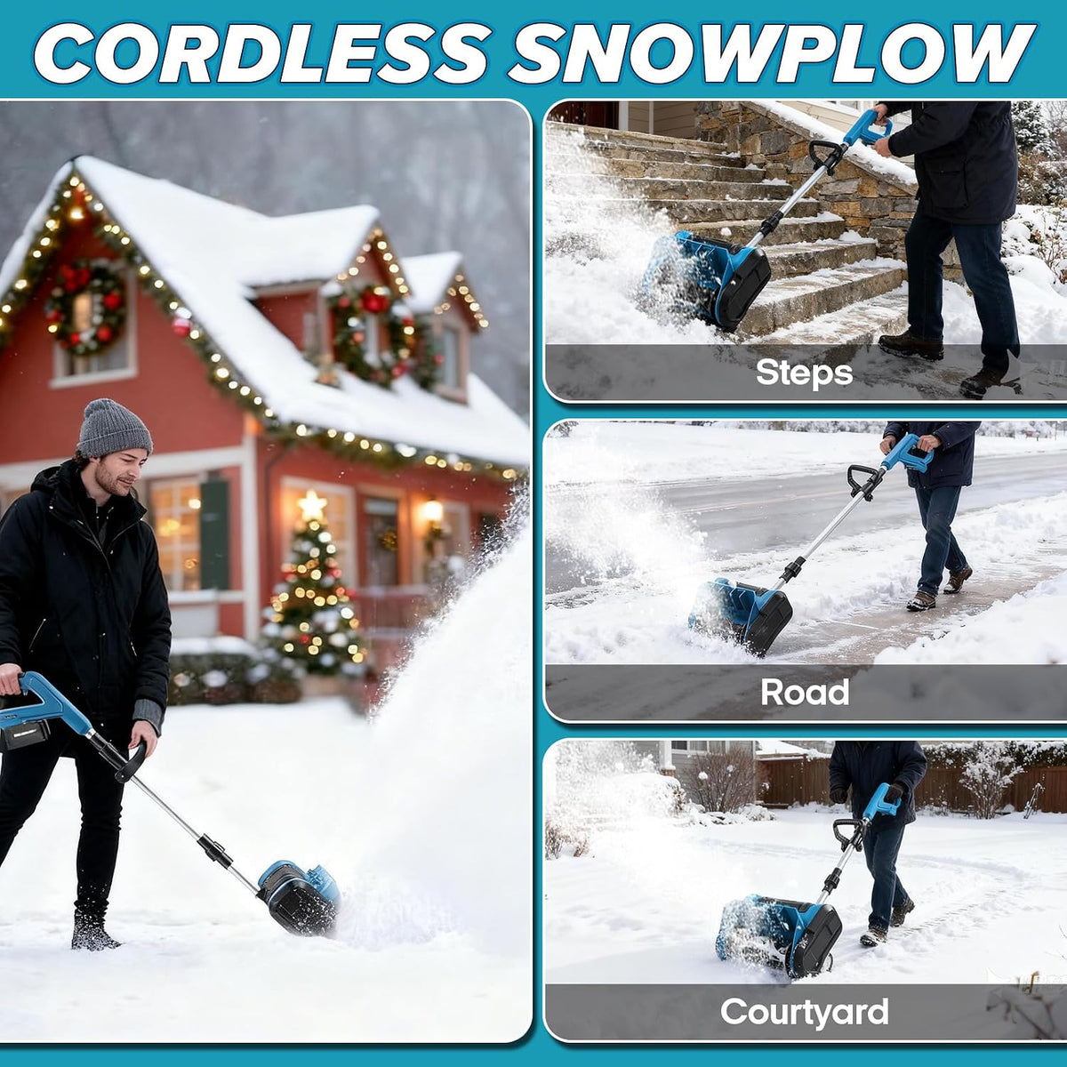 Mroace Cordless Snow Shovel