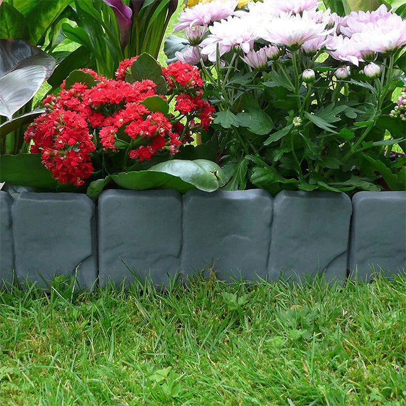 Mroace Realistic Imitation Stone Garden Fence