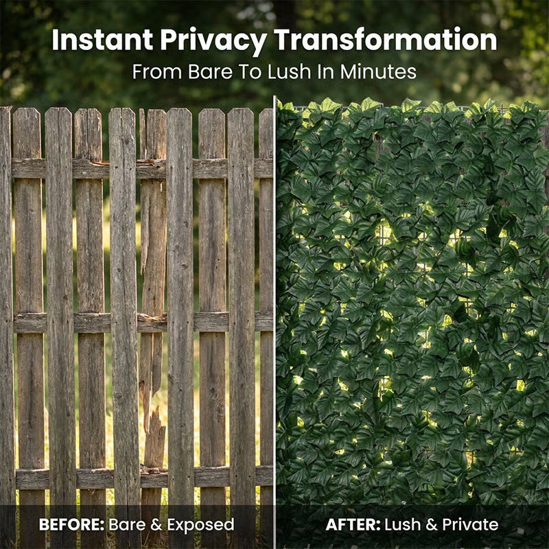 Mroace Artificial Greenery Privacy Fence Screen