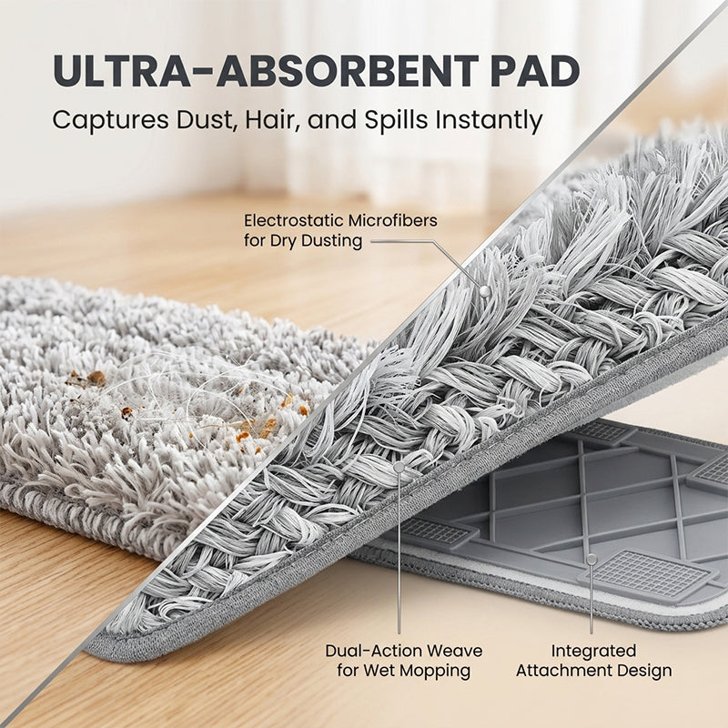 Mroace Microfiber Spray Mop With Washable Pads