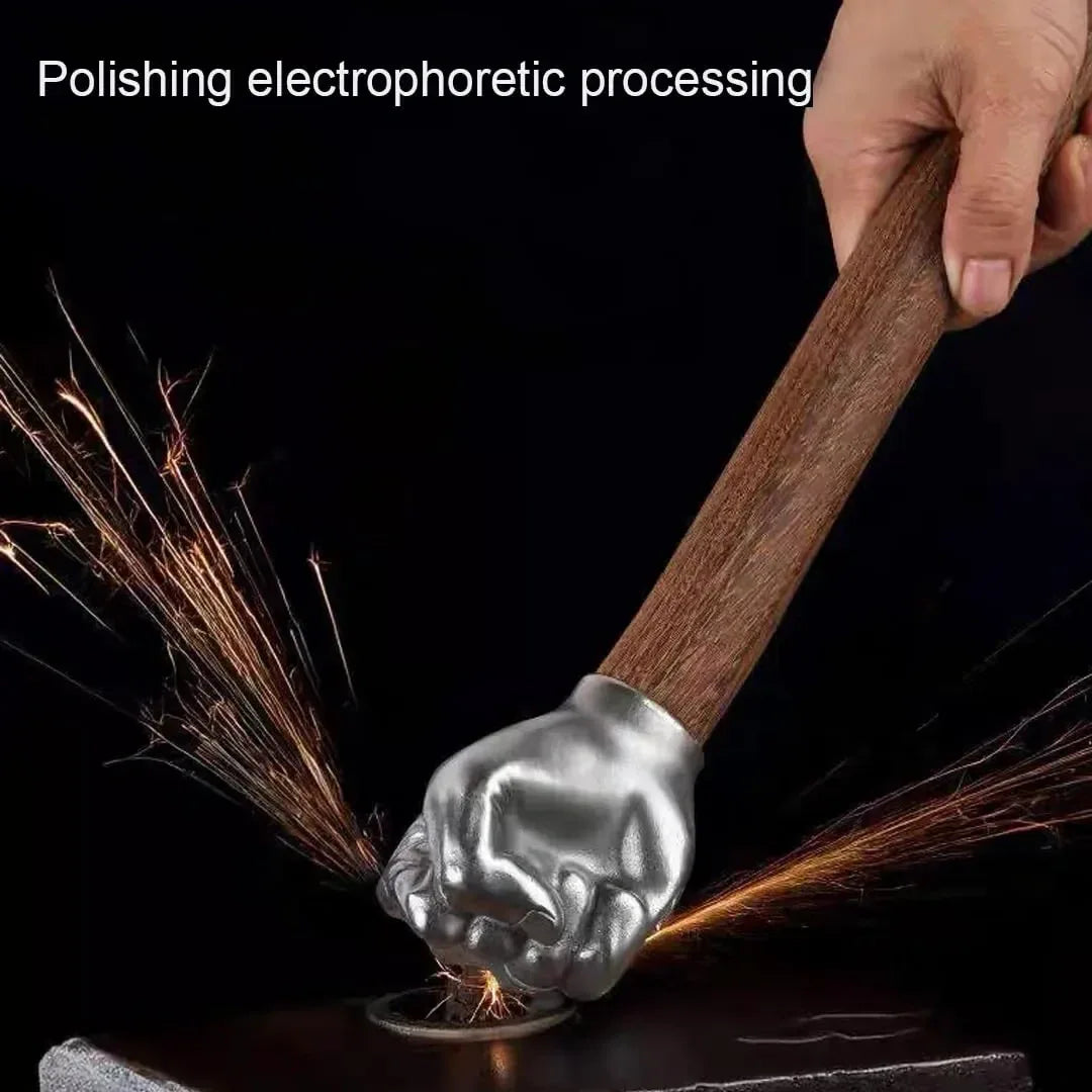 Mroace 2LB Stainless Steel Wooden-Handle Sledge Hammer - MROACE