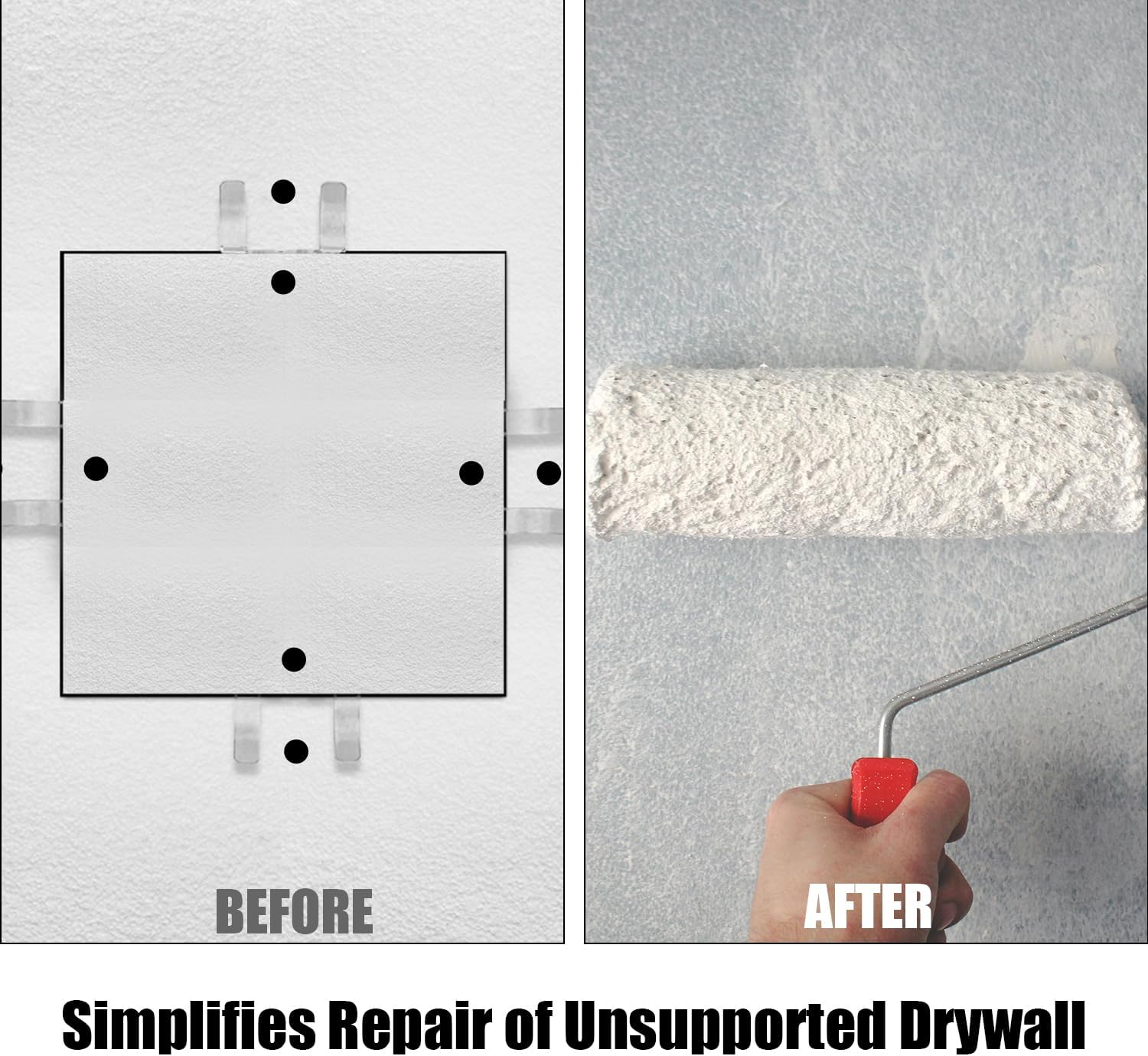 Mroace Drywall Repair Clips Kit - No-Stud Wall Patch Support