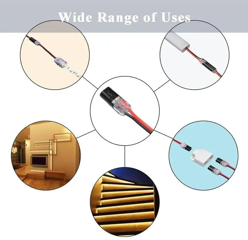 Mroace Double-Wire Quick-Clip Plug-in Connector Set