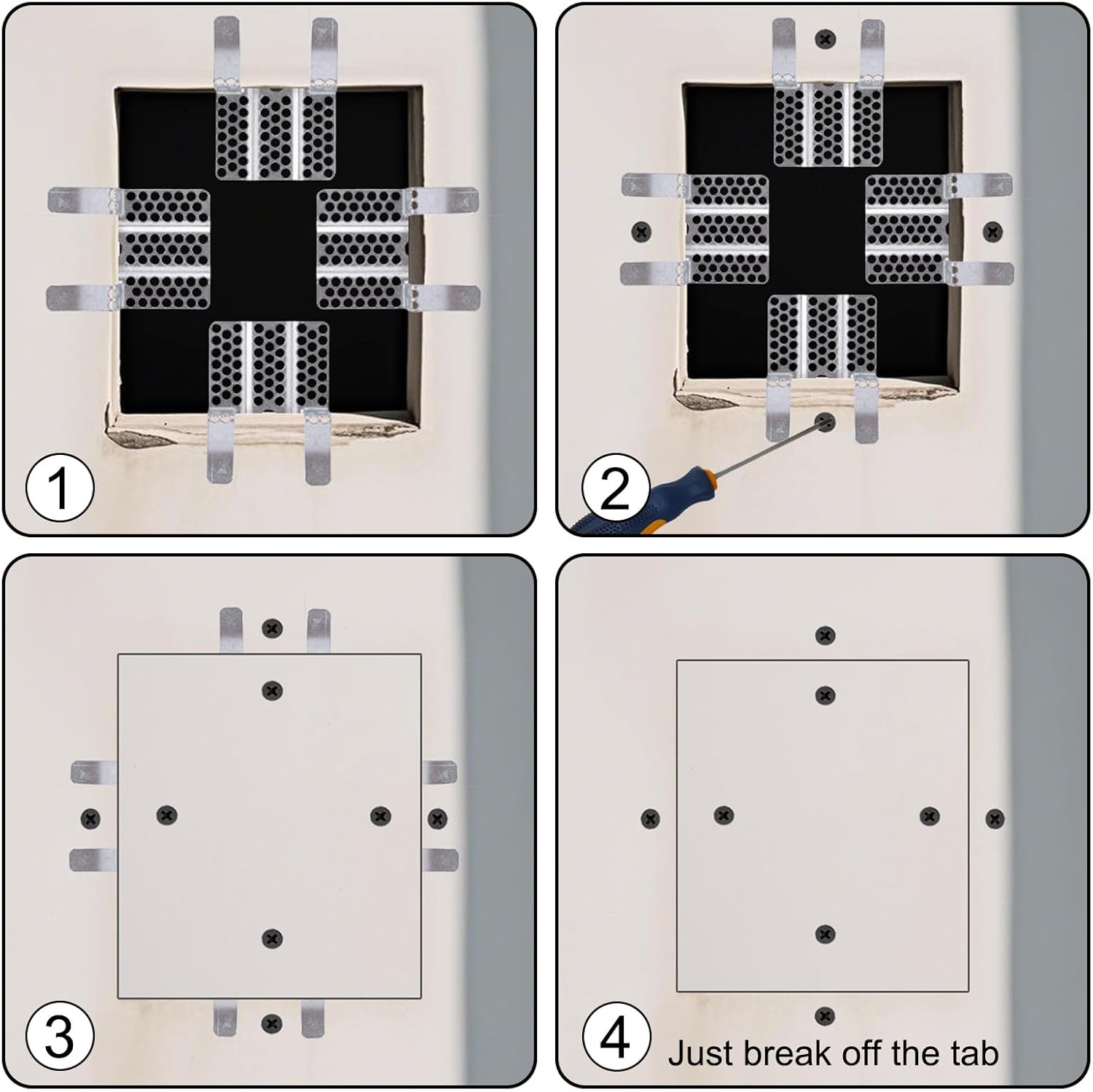 Mroace Drywall Repair Clips Kit - No-Stud Wall Patch Support