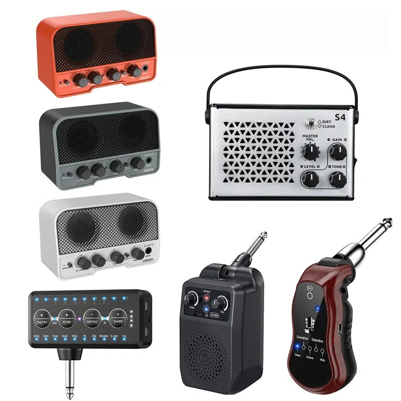 Mroace Portable Bluetooth Mini Guitar Amplifier