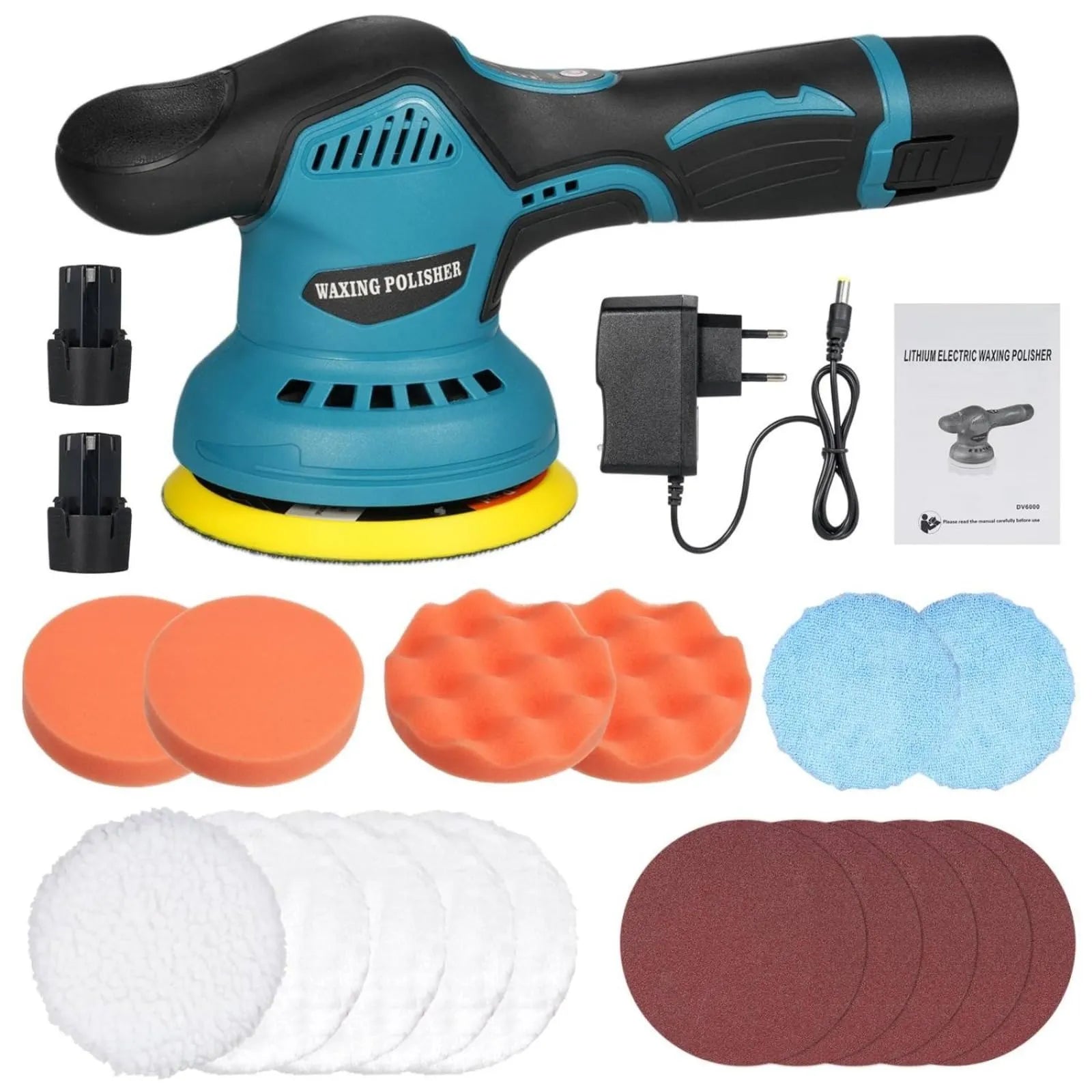 Mroace Cordless Adjustable-Speed Buffer Polisher