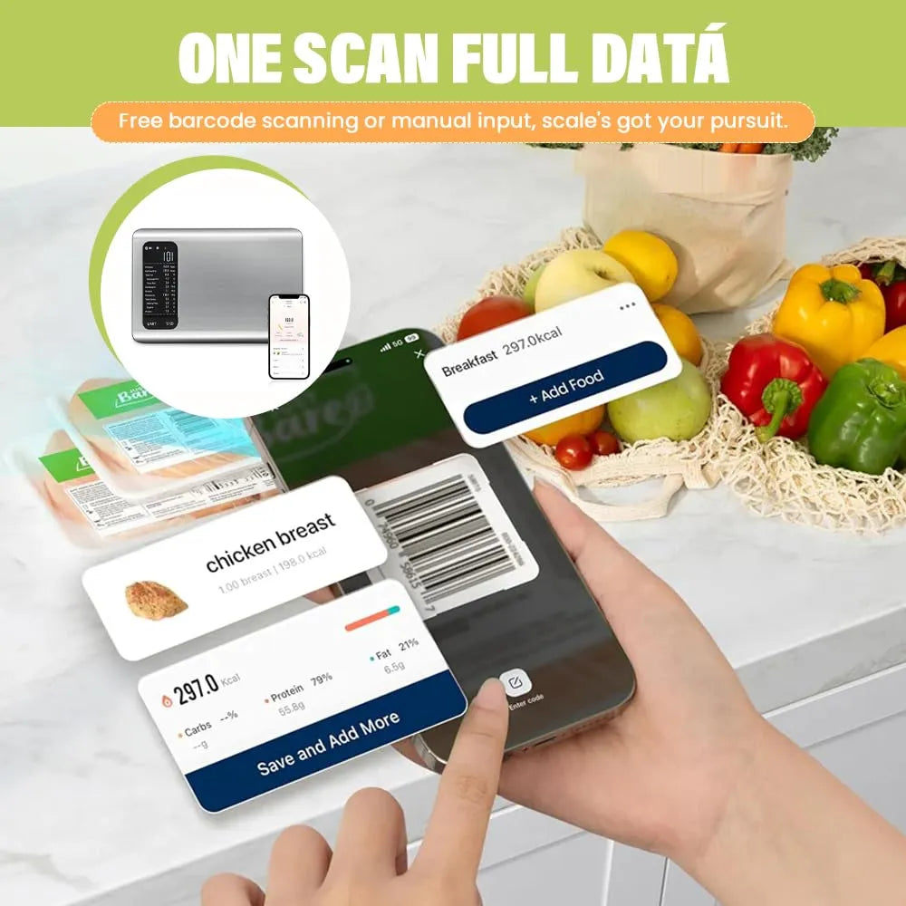 Mroace Smart High Accuracy Digital Nutrition Kitchen Scale
