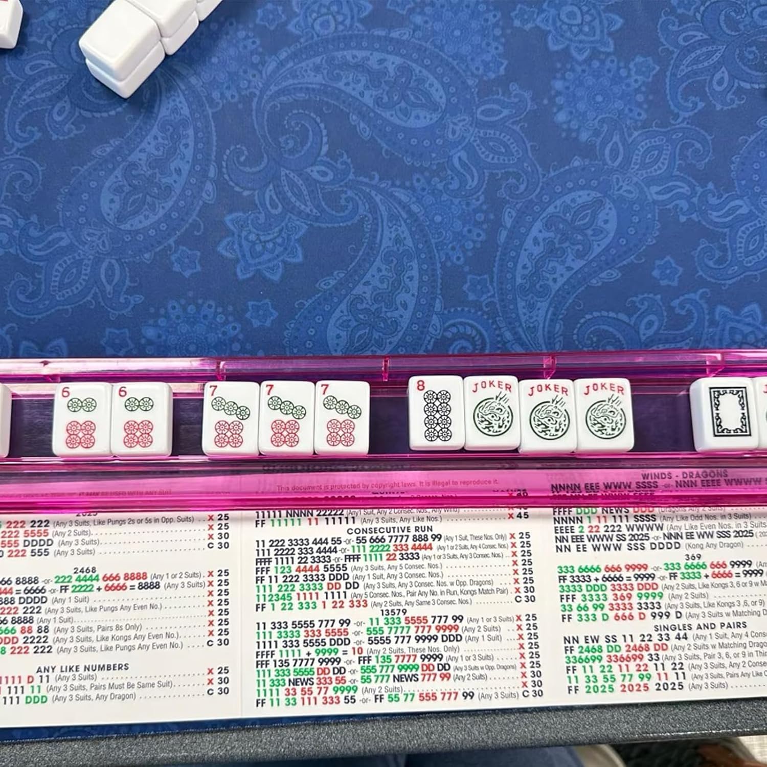 Mroace Mahjong Cards 2026 4-Pack (4pcs)