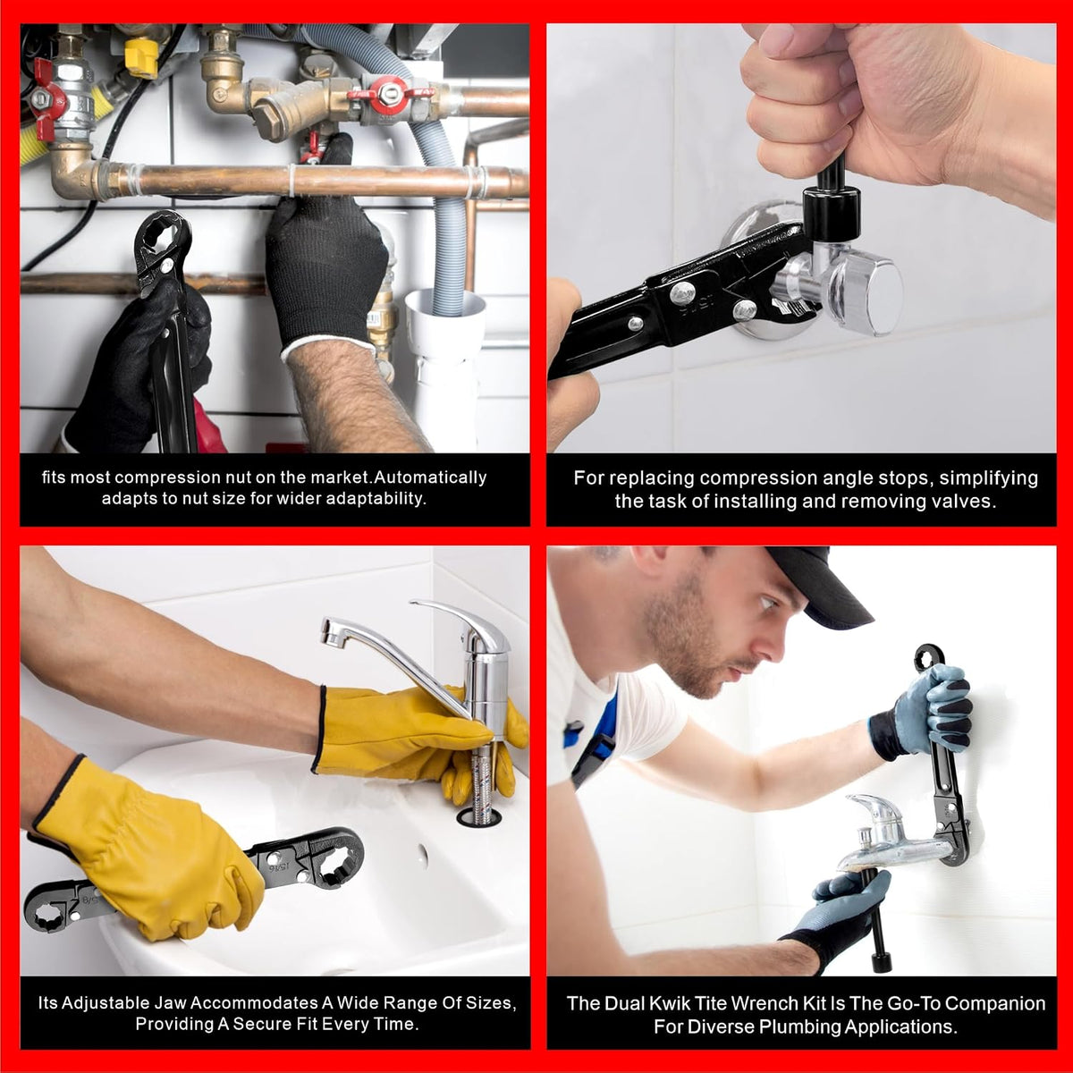 Mroace Angle Stop Plumbing Wrench Kit