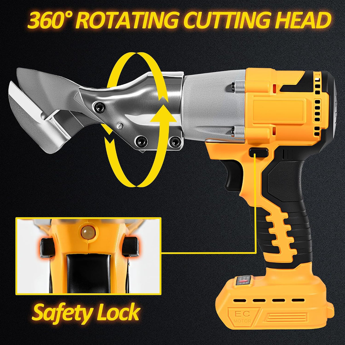 Mroace Cordless Electric Sheet Metal Cutter
