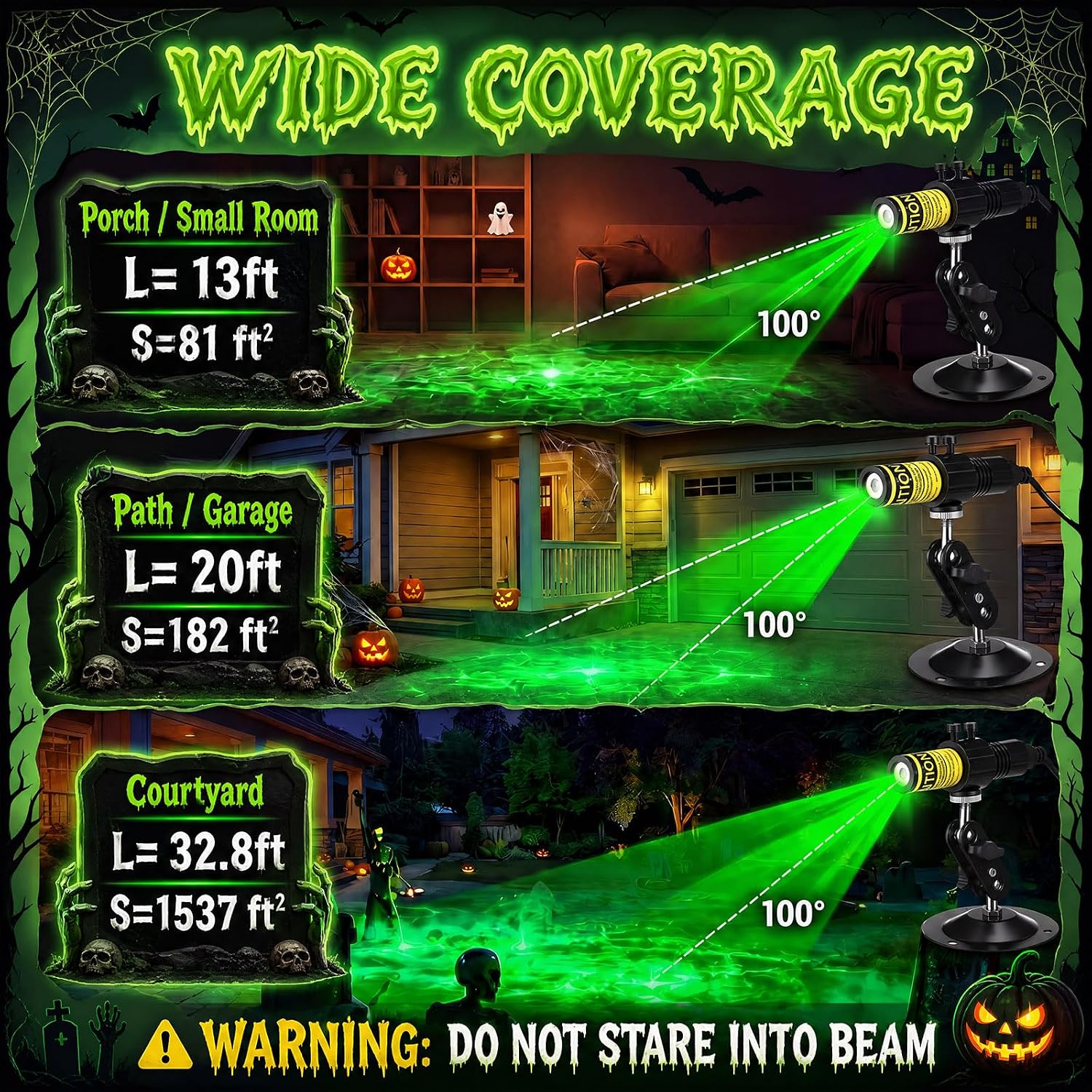 Mroace Laser Halloween Projector