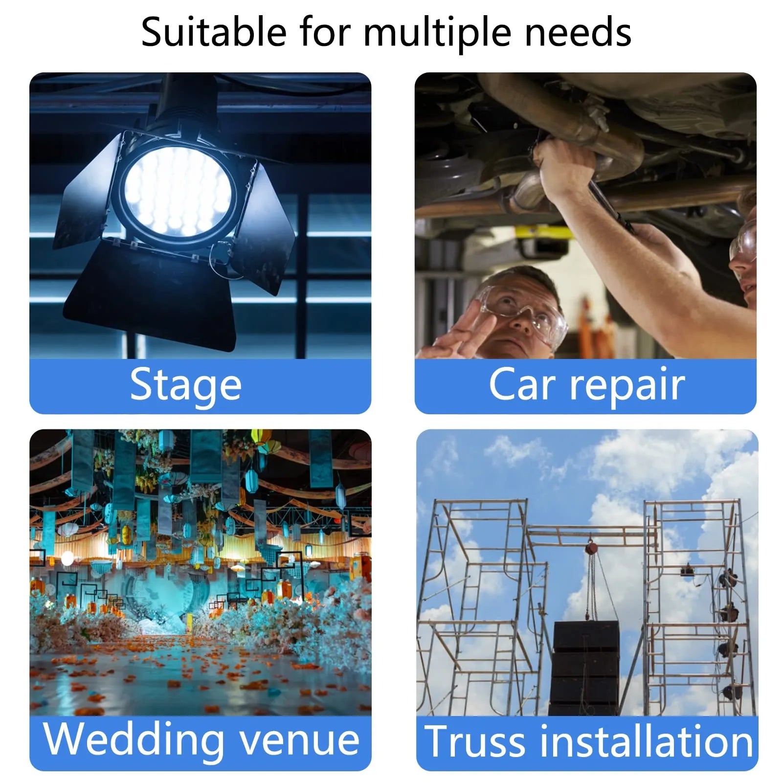 Mroace Cordless 3/8" Electric Ratchet Wrench Set