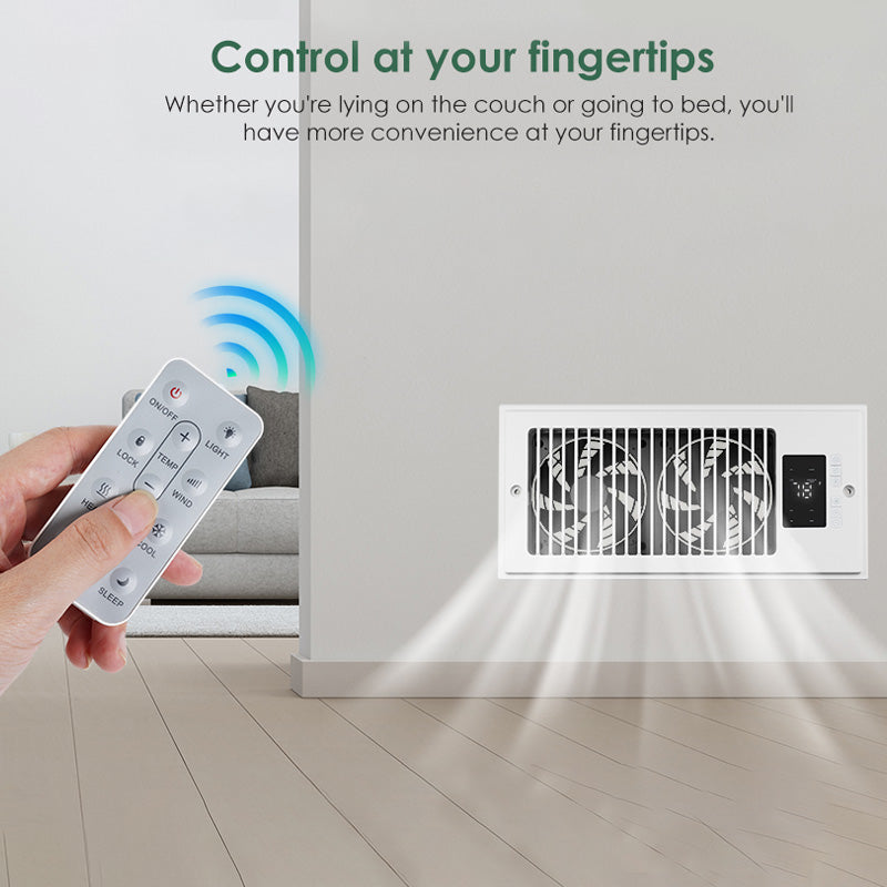 Mroace Quiet Register Booster Vent Fan