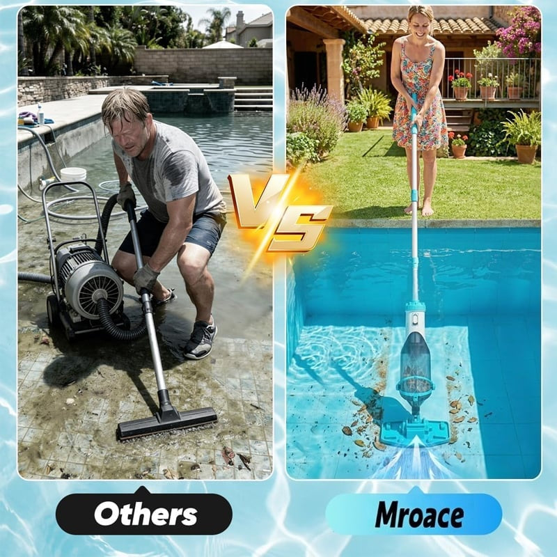 Mroace Cordless Handheld Pool Vacuum Cleaner