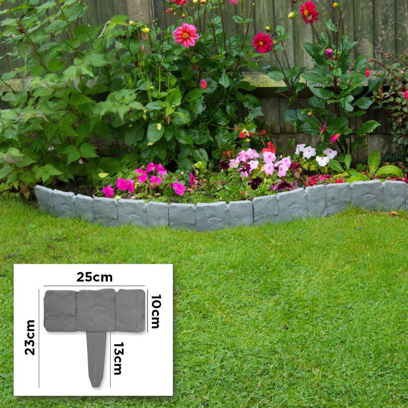 Mroace Realistic Imitation Stone Garden Fence