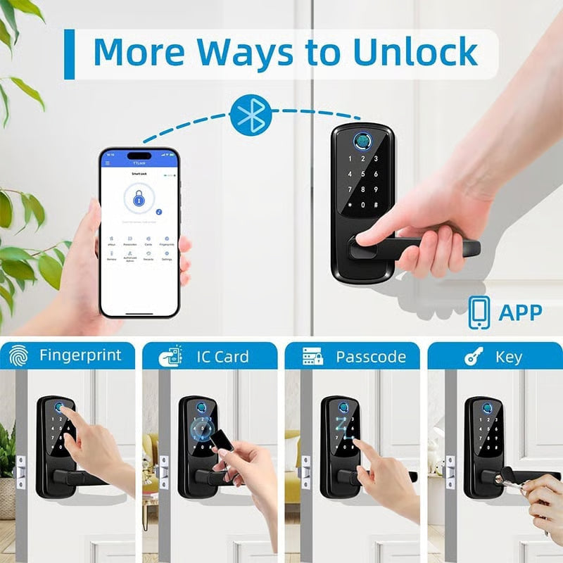 Mroace Single-Cylinder Smart Fingerprint Lock