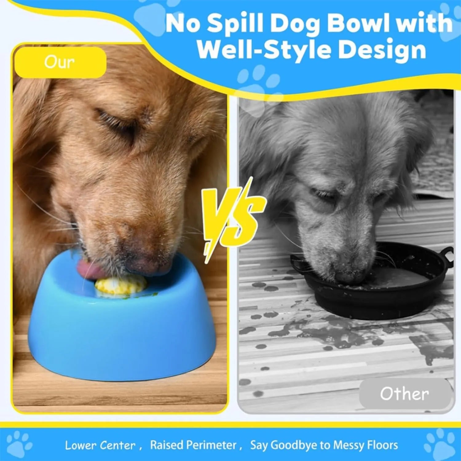 Mroace Anti-Slip Slow Feeder Dog Lick Bowl