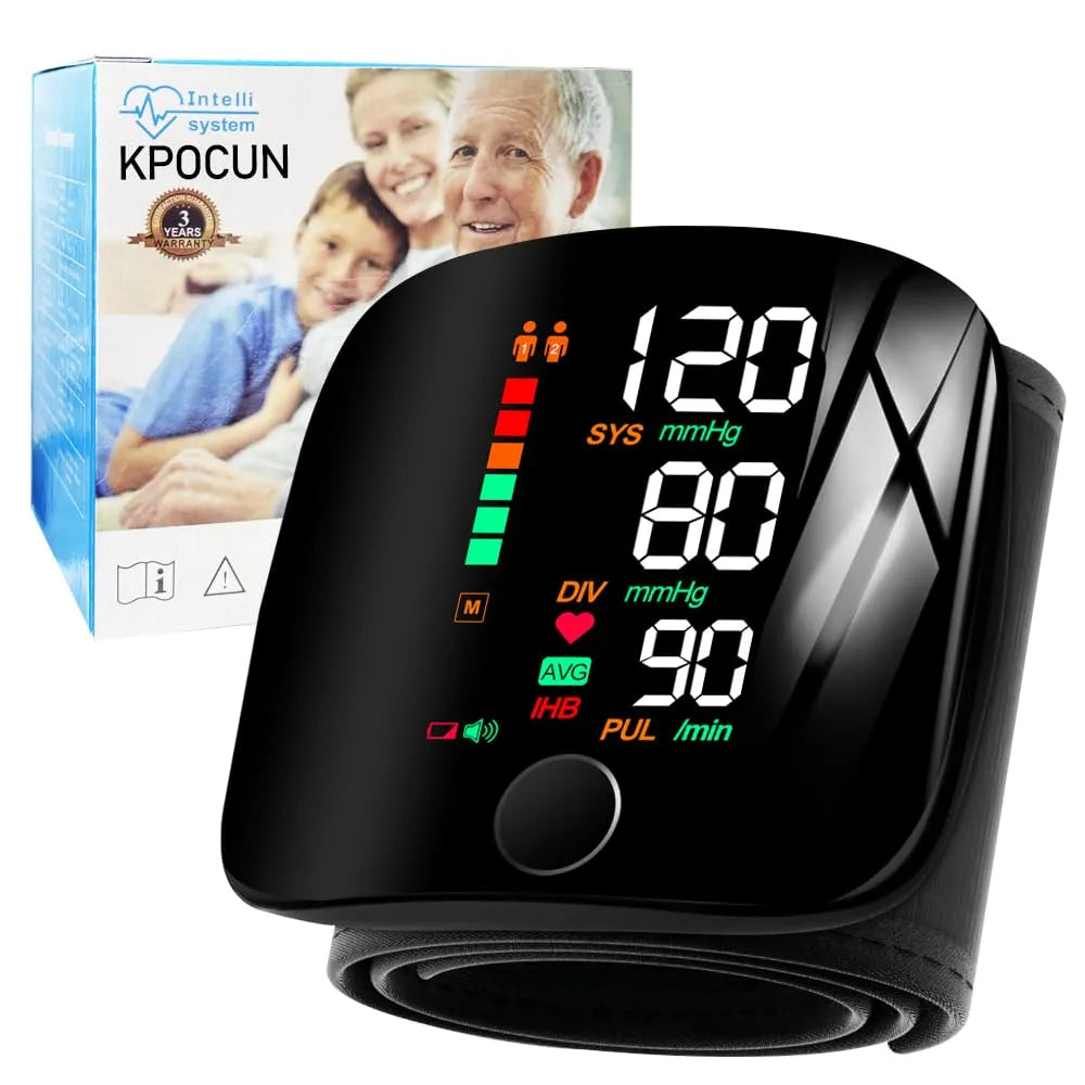 Mroace Automatic Voice Wrist Blood Pressure Monitor