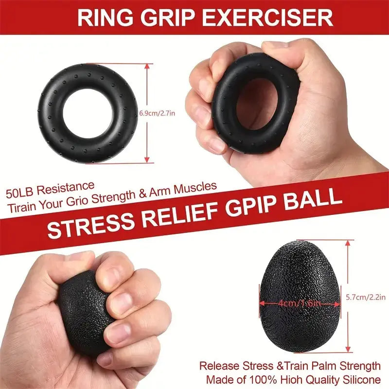 Mroace 5-In-1 Hand Grip Strengthener Kit