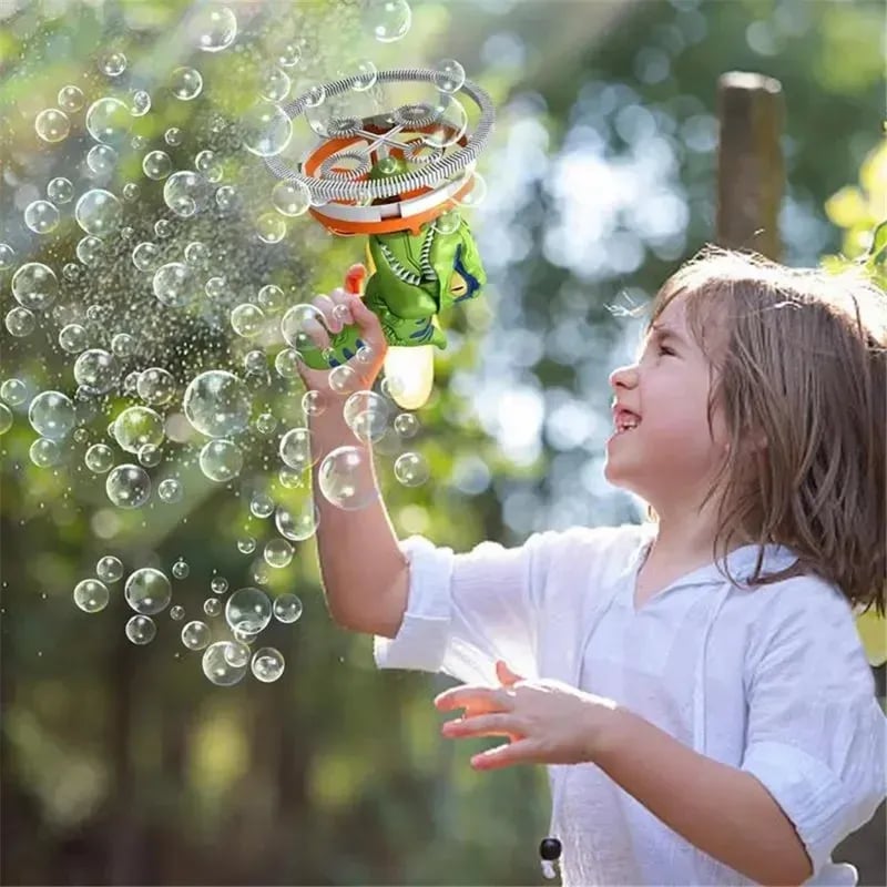 Mroace 2026 New Model Semi-Automatic Dinosaur Fan Bubble Machine