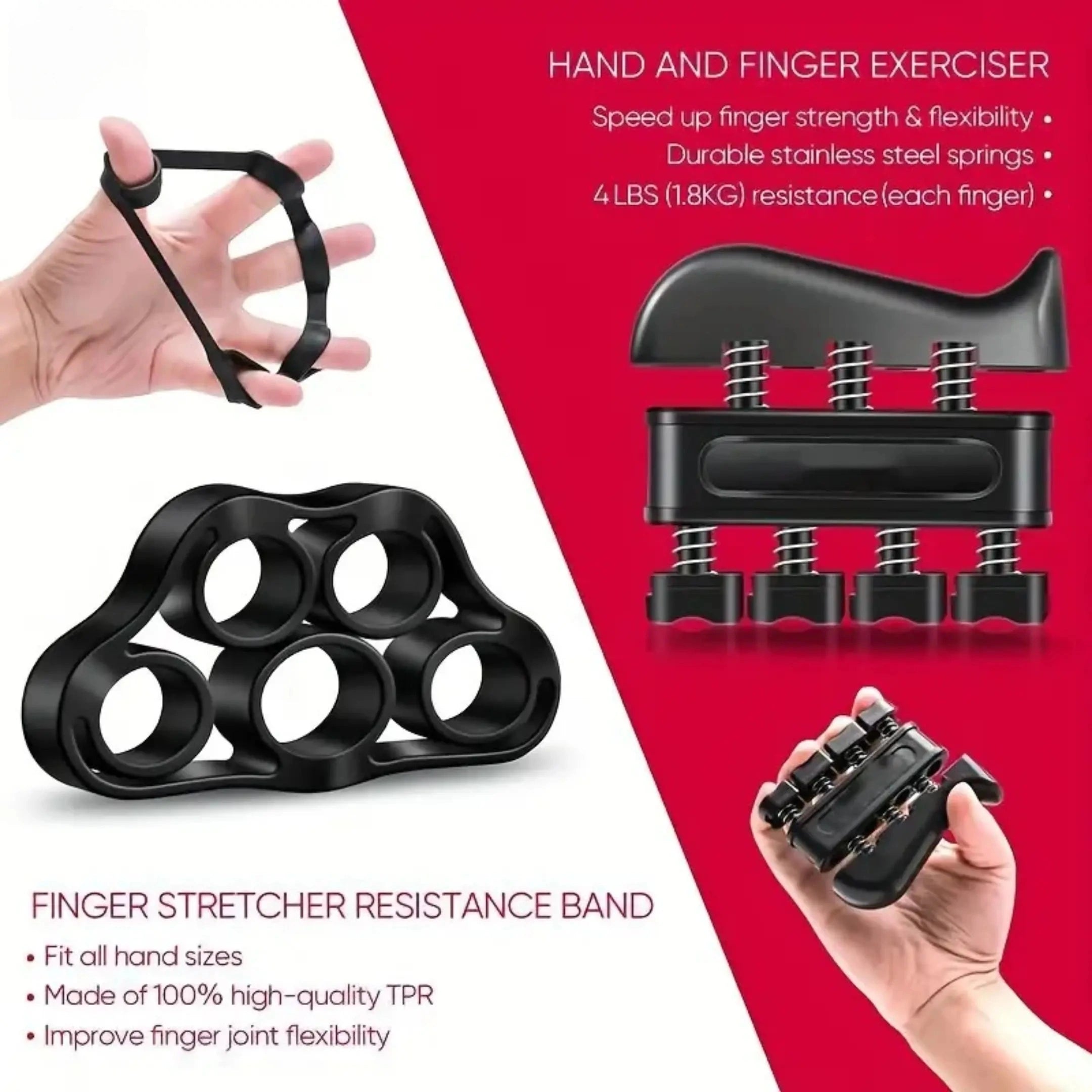 Mroace 5-In-1 Hand Grip Strengthener Kit