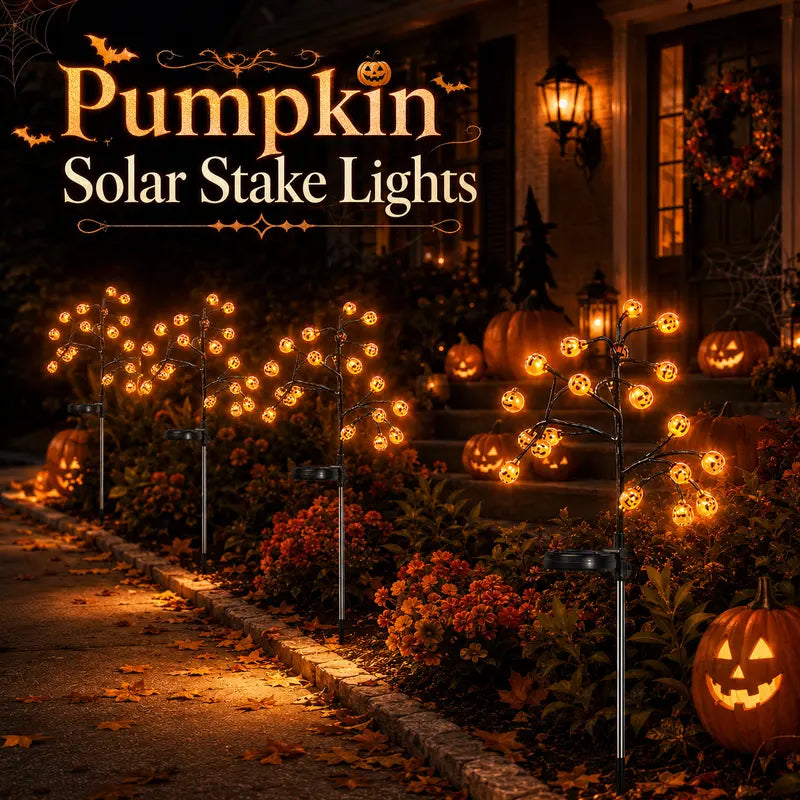 Mroace Solar Pumpkin Stake Lights
