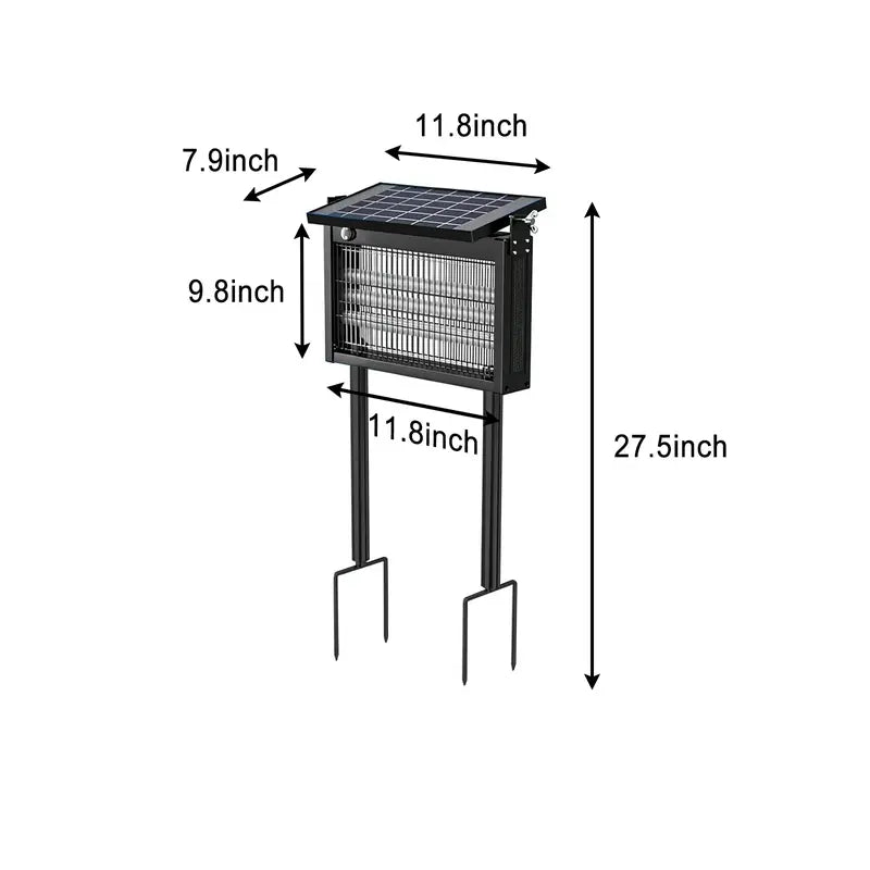 Mroace Smart Light-Sensor Waterproof Solar Bug Zapper
