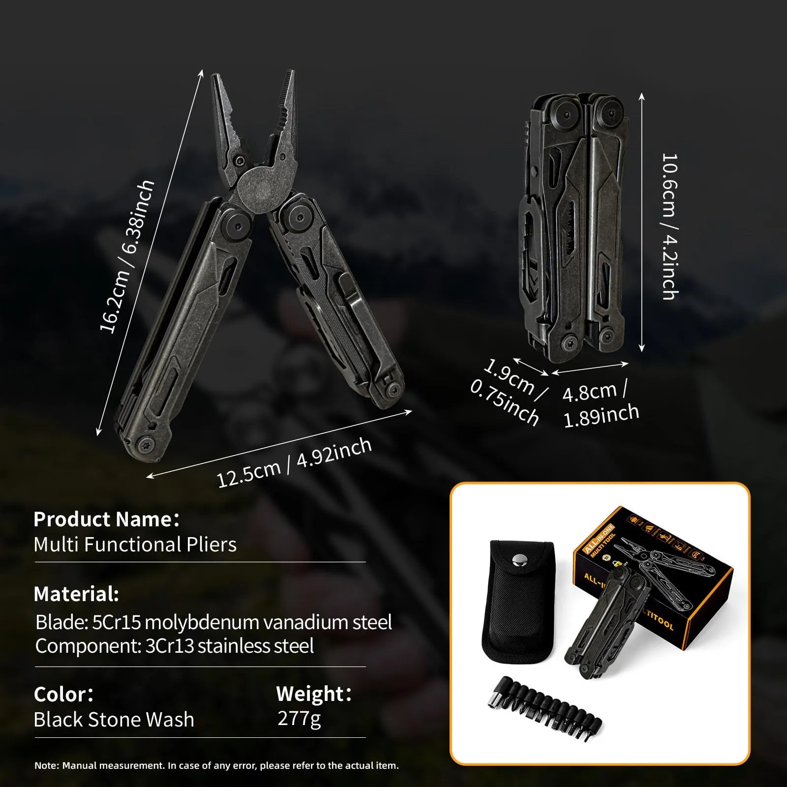 Mroace 34-in-1 Stainless Steel Multitool Pliers