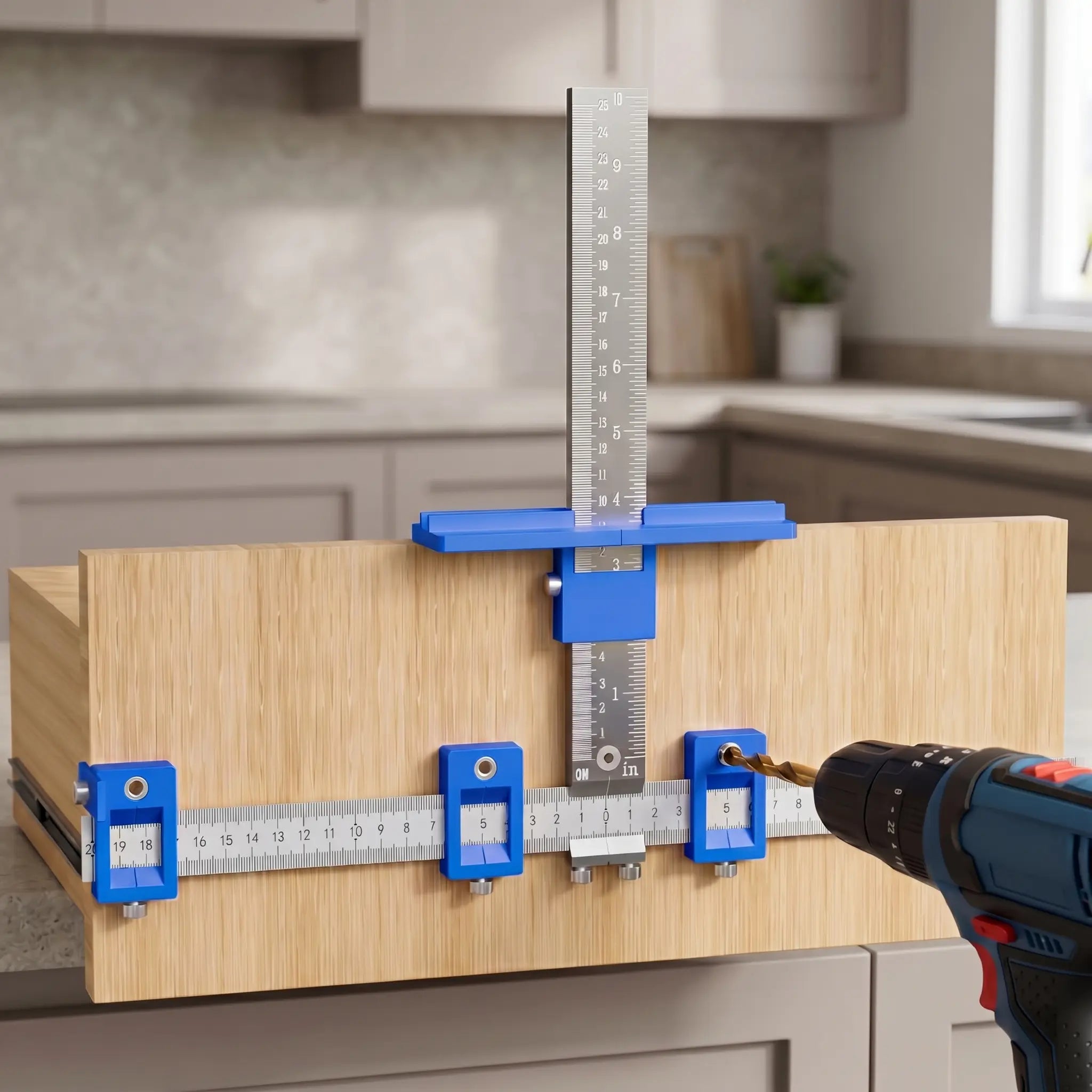 Mroace Adjustable Cabinet Hardware Jig
