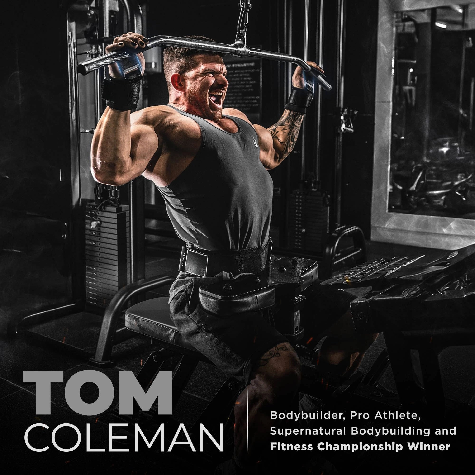 Mroace Neoprene Wrist-Support Weight Lifting Hooks